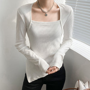 Plus-Size Women's Autumn New 150kg Base Layer Tops Versatile Design Niche Tops T-Shirts