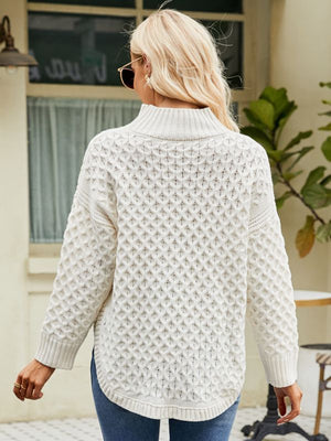 2023 New Autumn and Winter Knitwear Women's Loose Lazy Style Knitwear Cross-Border European and American Casual Knitted Tops