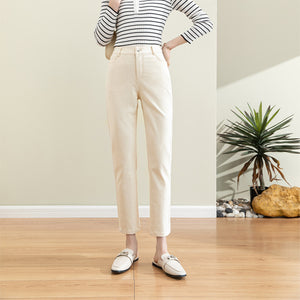 Straight-Leg Jeans for Women, Slimming and Versatile, 2026 Spring New Style, Petite Plus-Size, Cropped Cigarette Pants
