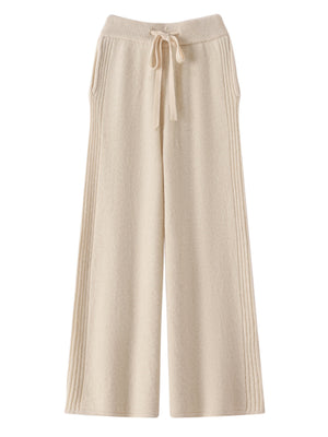 Narrow Casual Women's Sports Wide-Leg Pants High-Waist Slim Version New Long Fashion Straight Spring and Autumn Drape Pants 2025