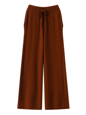 Narrow Casual Women's Sports Wide-Leg Pants High-Waist Slim Version New Long Fashion Straight Spring and Autumn Drape Pants 2025