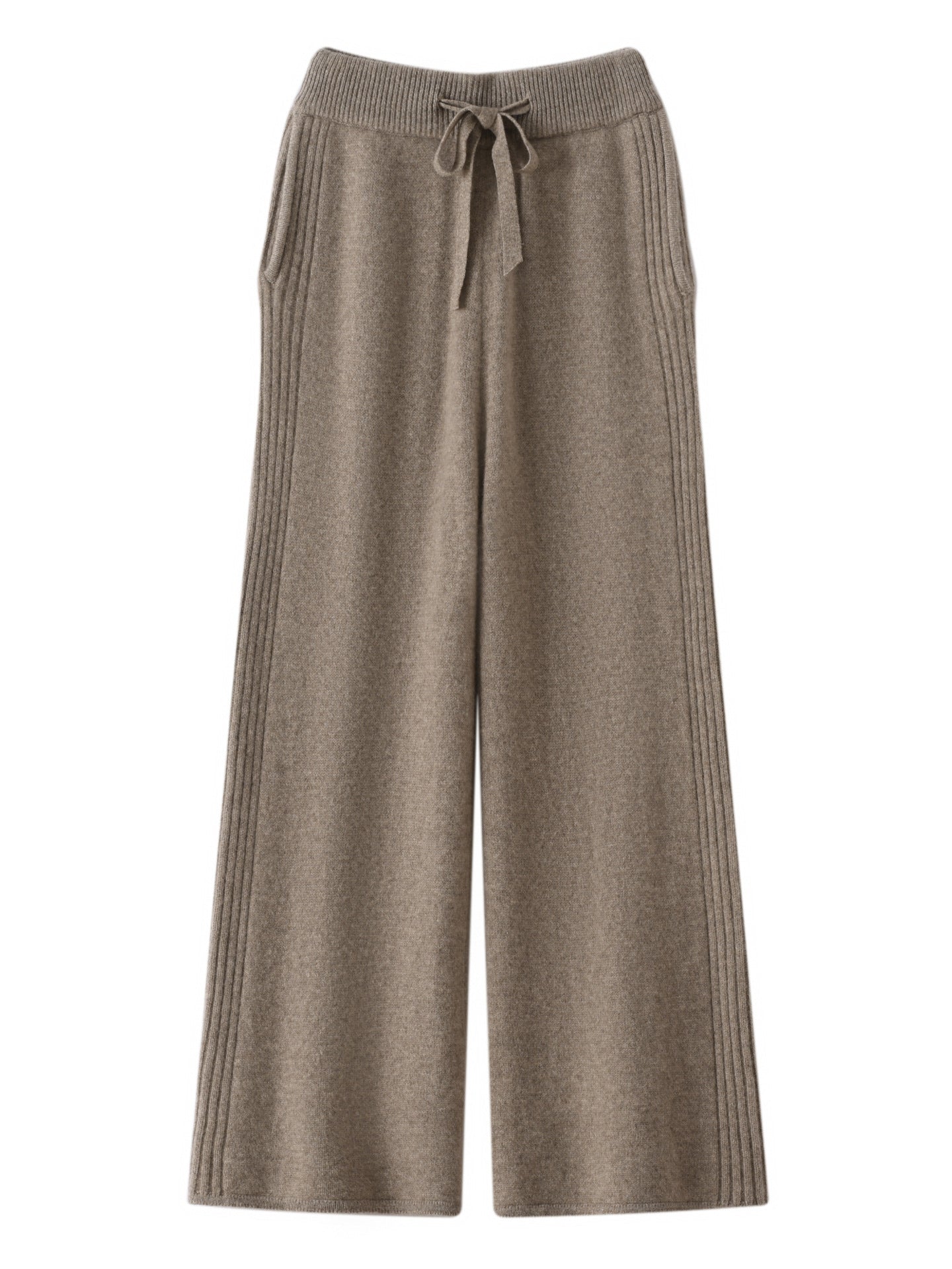 Narrow Casual Women's Sports Wide-Leg Pants High-Waist Slim Version New Long Fashion Straight Spring and Autumn Drape Pants 2025