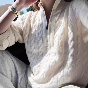 Autumn 2024 new fashion temperament long sleeve solid color all-match knitted top