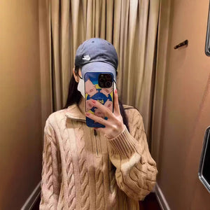 Autumn 2024 new fashion temperament long sleeve solid color all-match knitted top