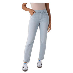 3886 Cross-Border New High-Waisted Straight-Leg Whiskered Yoga Jeans Slimming Breathable Loose Fitness Casual Pants