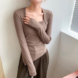 Plus-Size Women's Autumn New 150kg Base Layer Tops Versatile Design Niche Tops T-Shirts